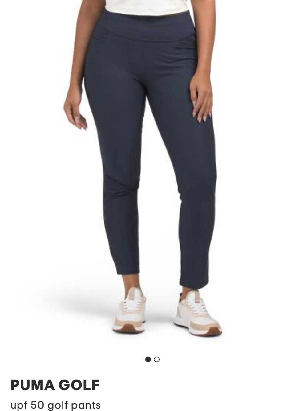 Puma Navy High-Waist Stretch Leggings